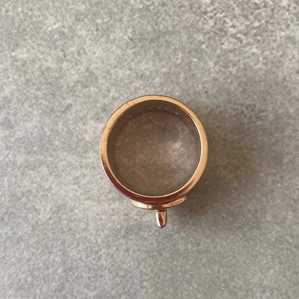 Coach Rose Gold Turnlock Ring - Picture 3 of 6